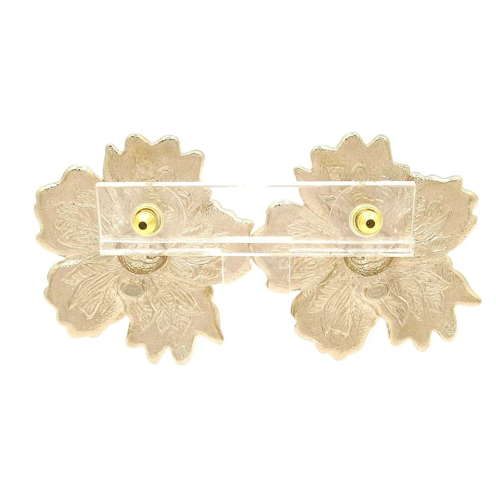 Chanel Earrings Bordeaux Light Pink Multi Resin Hardware